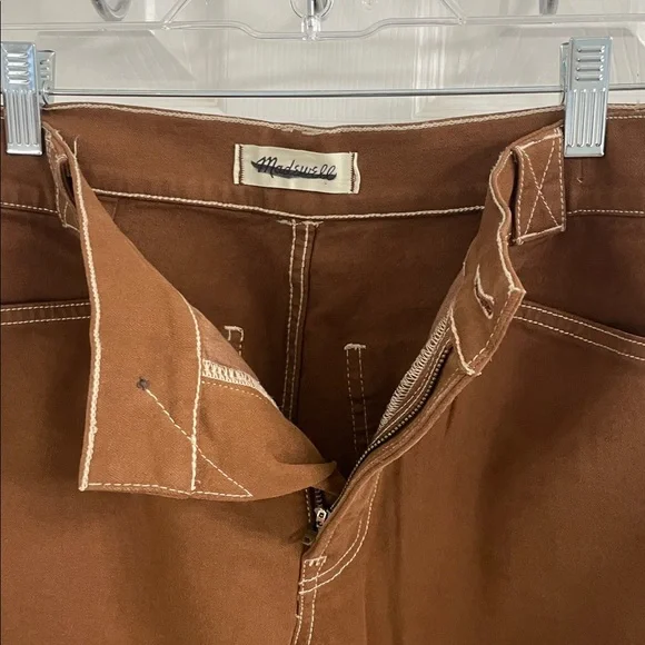 Madewell Brown Emmett Wide Leg Pants Size 27P NWOT - Picture 3 of 4